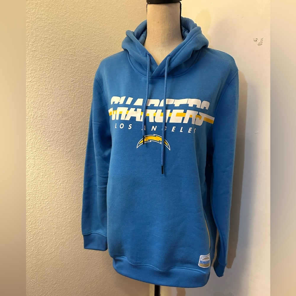 NFL Chargers Blue and Yellow Hoodie Sweatshirt - Picture 1 of 11
